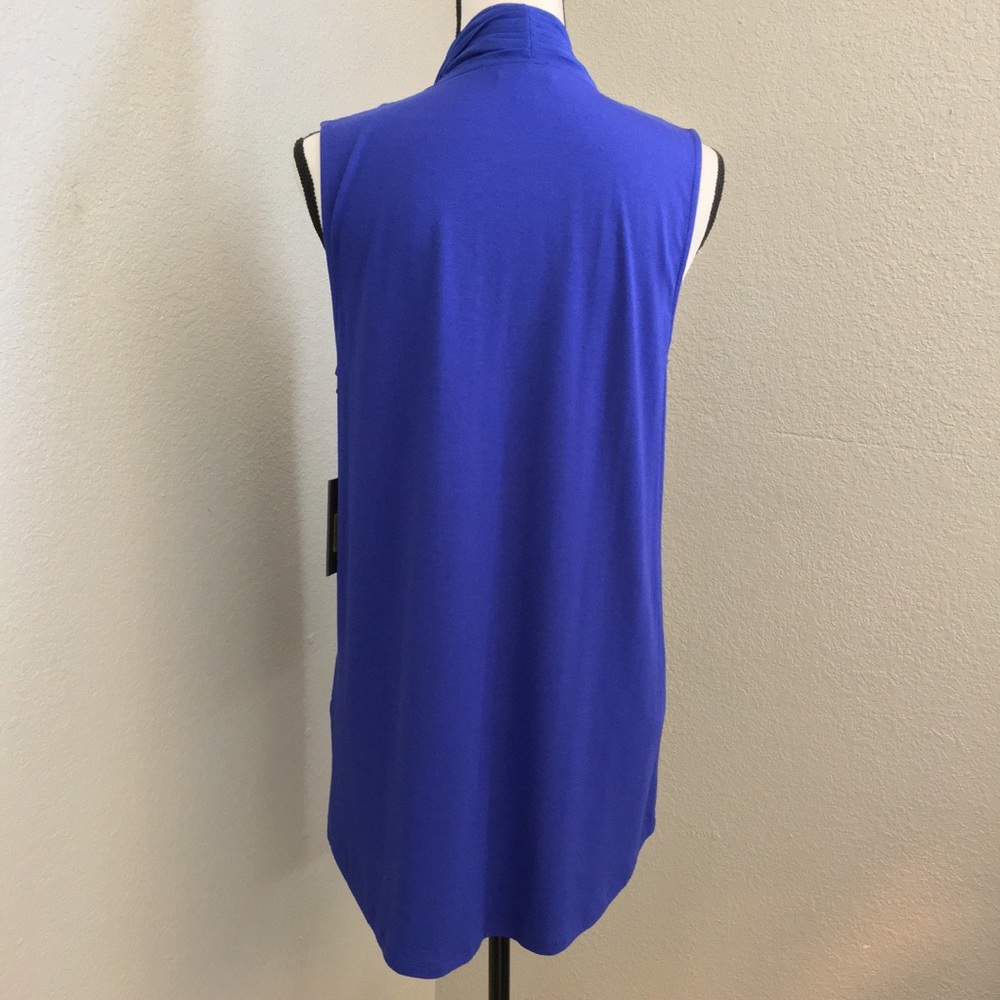 Vince Camuto Royal Blue Sleeveless Blouse - Picture 4 of 9